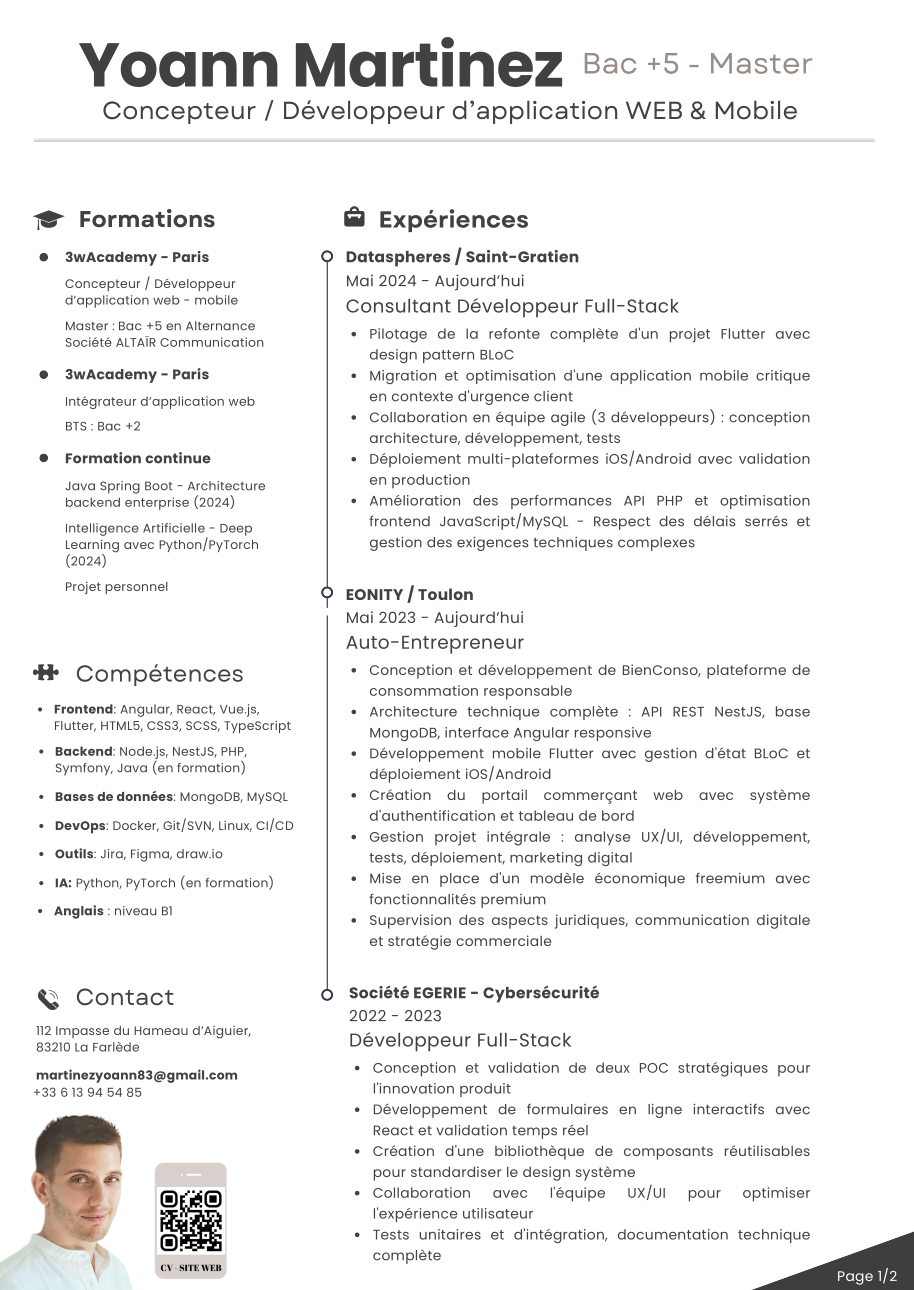 Curriculum vitae